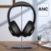 REETEC Hybrid Active Noise-Canceling Headphones Wireless Over Ear Headset Bluetooth V5.0, 30H Playtime Comfortable Fit for Laptop Travel/Work,Blue