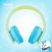 PowerLocus Kids Headphones Over-Ear, Bluetooth Wireless Headphones for Kids,with Microphone, Safe 85DB Volume Limited, Foldable with Carry Case, Audio Cable, Micro SD mode for Online Classes,PC,Phones