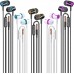 Wired Earbuds 5 Pack, Earbuds Headphones with Microphone, Earphones with Heavy Bass Stereo Noise Blocking, Compatible with iPhone and Android Devices, iPad, MP3, Fits All 3.5mm Interface Devices